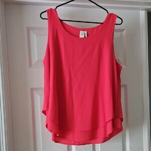 Women's Pink Sleeveless Top